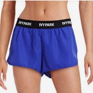 IVY PARK Logo Elastic Waist Running Shorts, Cobalt S